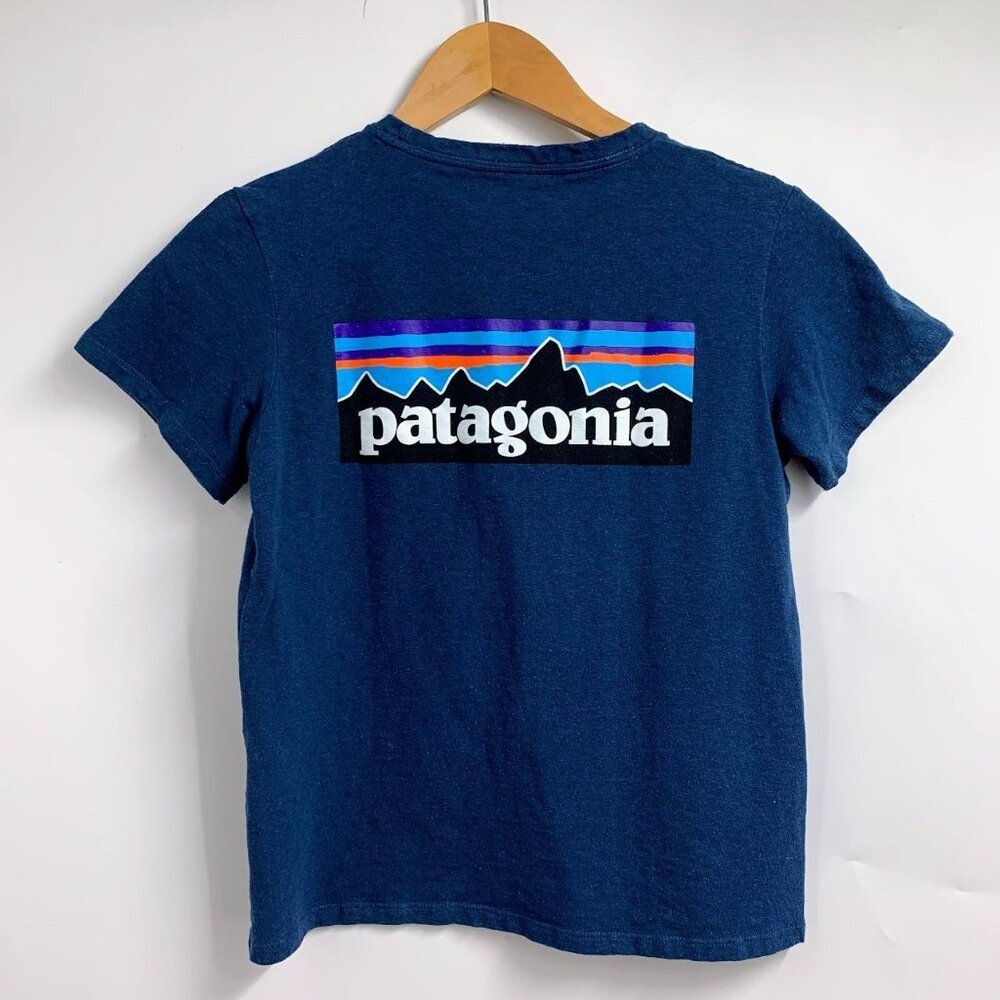 Patagonia Women's P-6 Classic Logo Short Sleeve Responsibili-Tee Size XS